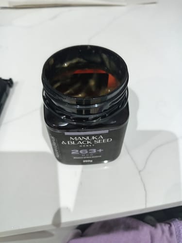 Customer photo review of Black Seed & Manuka Honey 263+ MGO (250g)