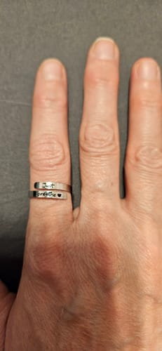 Customer photo review of Just Breathe Ring