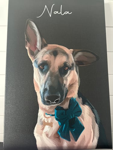 Customer photo review of Pet Art Canvas Wrap
