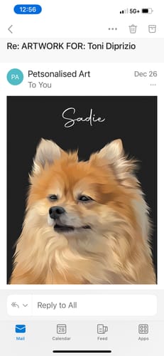 Customer photo review of Pet Art Canvas Wrap