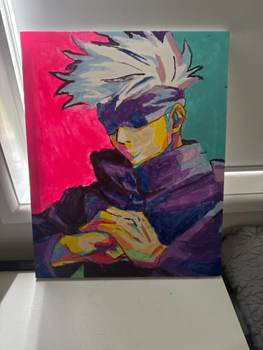 Customer photo review of Jujutsu Kaisen: Gojo - Anime Paint By Numbers Kit