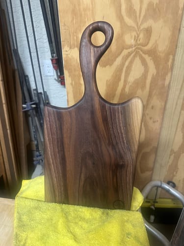 Customer photo review of Router Templates 8 Pack - Handle Shaping Acrylic Templates