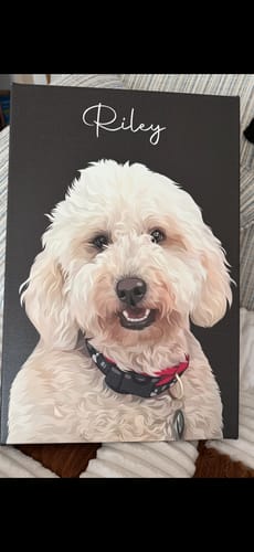 Customer photo review of Pet Art Canvas Wrap