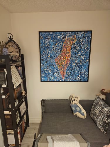 Customer photo review of Limited Edition Print - ISRAEL MAP