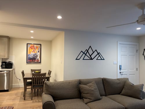 Customer photo review of Geometric Mountains - Metal Wall Art