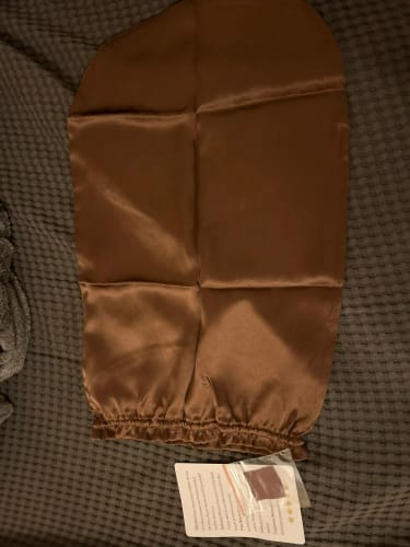 Customer photo review of Long Silk Bonnet – For Braids & Volume