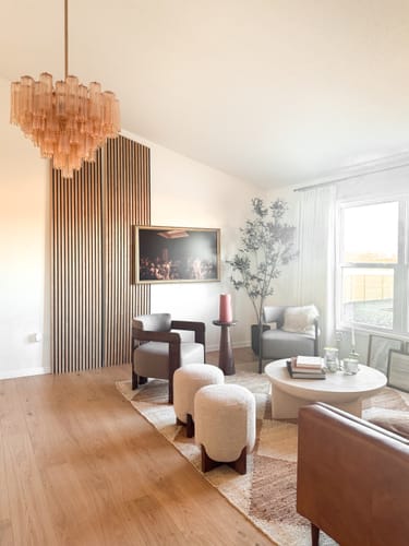 Customer photo review of Acoustic Slat Wall Panel | Natural Oak | Premium 3-sided Wood Veneer