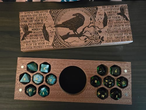 Customer photo review of Odin's Wisdom Engraved Dual Hex Hero Vault