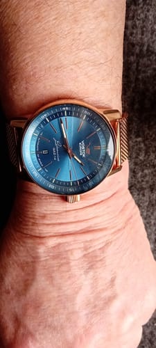 Customer photo review of ALMAZ/GAZ-14 ROSE GOLD MILANESE BRACELET 22mm