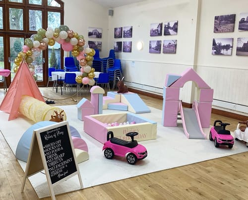 Customer photo review of Eco Leather Square Ball Pool - Pastel Trio