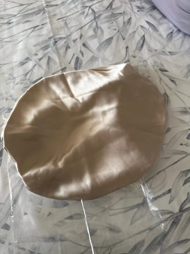 Customer photo review of Double Layer Night Cap – For Curl Care