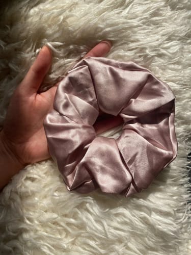 Customer photo review of Silk Scrunchies – Moisture Care Set
