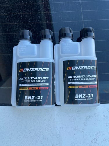 Customer photo review of Pack Doble Acción. BNZ-21 Limpiador y Preventor Anticristalizante AdBlue.