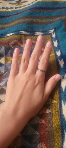 Customer photo review of 4mm Textured Band
