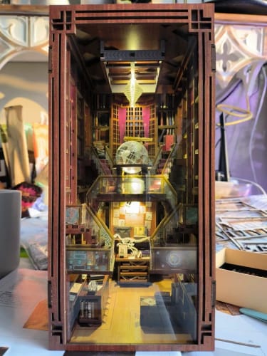 Customer photo review of Beyond Library DIY Book Nook Kit