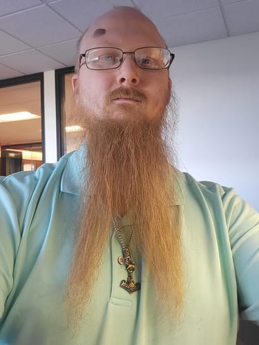 Customer photo review of Wrathbringer - Stainless Steel Mjolnir Necklace