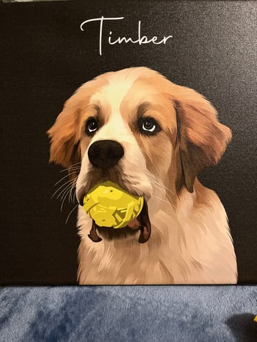 Customer photo review of Pet Art Canvas Wrap