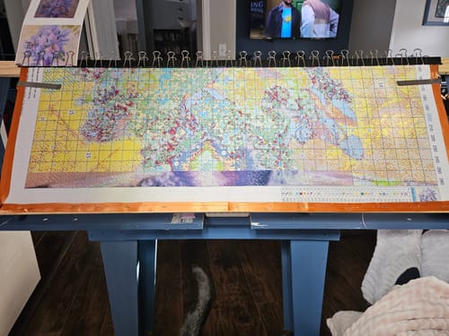 Customer photo review of Custom Cross Stitch Tapestry Kit | Just Upload Your Photo!