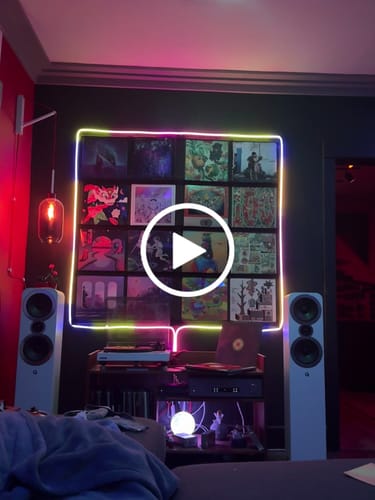 Customer video review of 12" Vinyl Record Display Frame - LP Wall Storage