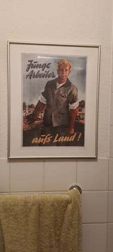 Customer photo review of HISTORISCHES POSTER (A4 | A3 | A2 | A1) • DDR: JUNGE ARBEITER