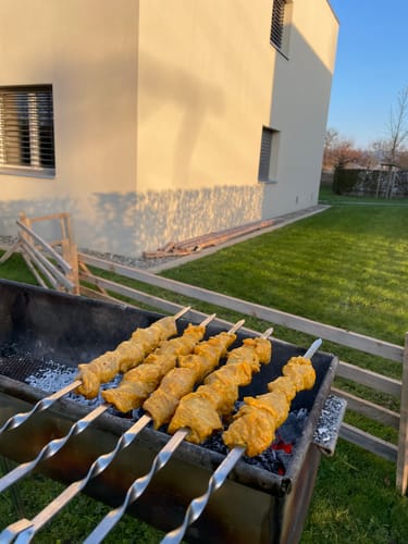 Customer photo review of Schweine-Schaschlik Klassiker 1kg (Essig)