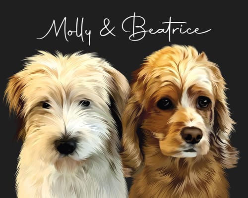 Customer photo review of Pet Art Canvas Wrap