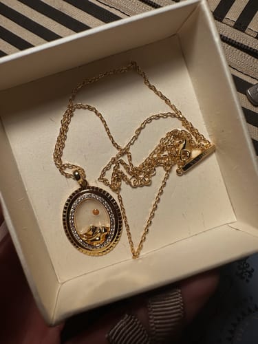 Customer photo review of Parable of the Mustard Seed Pendant Necklace