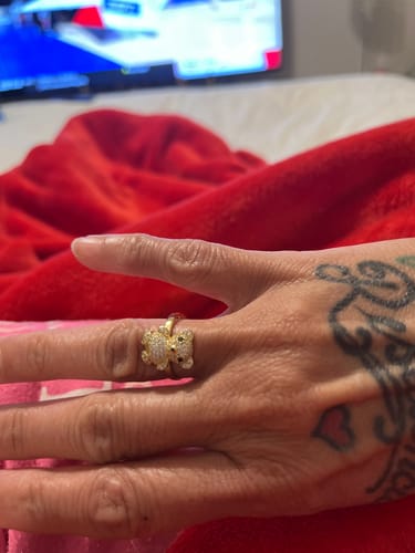 Customer photo review of *NEW* 14K Teddy Bear Ring 🧸 JTJ™