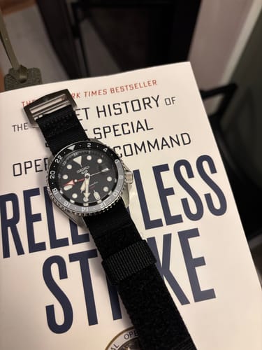 Customer photo review of Glomar Explorer - Hook And Loop Watch Strap