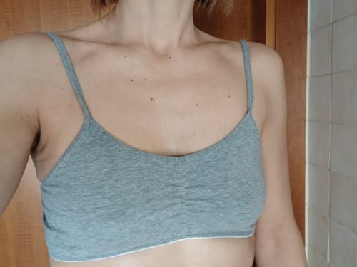 Customer photo review of Reggiseno allattamento bralette in cotone e modal