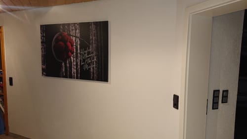 Customer photo review of Personalisierte Leinwand - Schwarzwald mit traditionellem Bollenhut