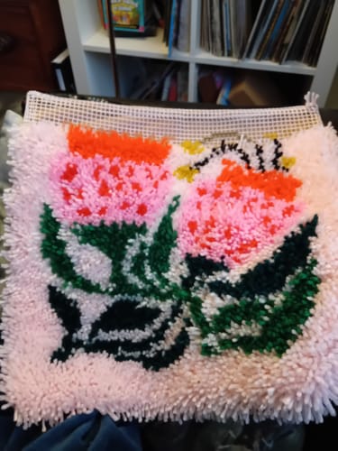 Customer photo review of Sugarbush Latch Hook Cushion Kit