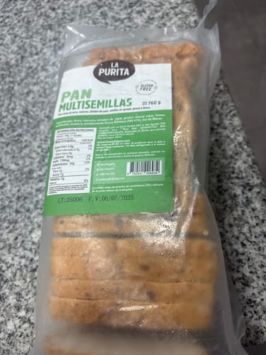 Customer photo review of Pan Sin Gluten Multisemillas, 710g ( CONGELADO )