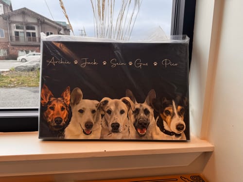 Customer photo review of Pet Art Canvas Wrap