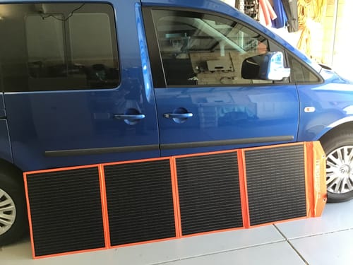 Customer photo review of 200W Solar Blanket Kit with Raptor Skin