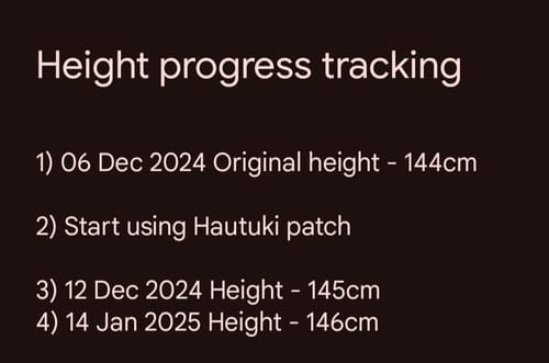 Customer photo review of HAUTUKI Growth Support Patch - 1 Month Supply (1Box)