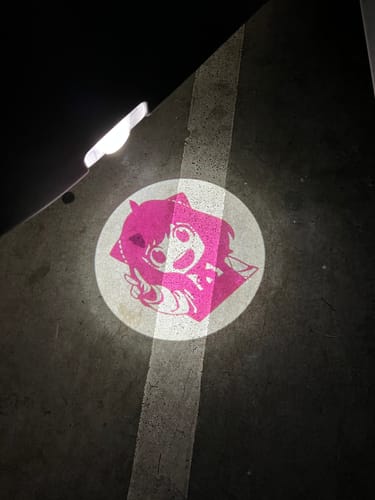Customer photo review of Custom LED Courtesy Door Projector Puddle Lights for Lexus
