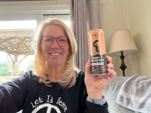 Customer photo review of Ruby Grapefruit THC Seltzer, 6pk