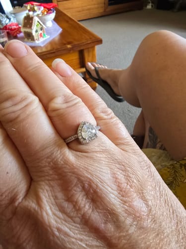 Customer photo review of Forever In My Heart Urn Ring