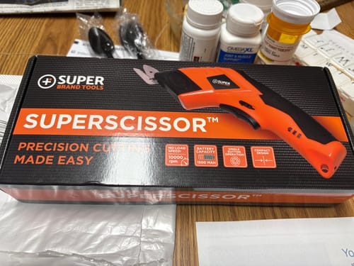 Customer photo review of SuperScissor - Ultimate Electric Scissors for Home and Craft - BUY 1