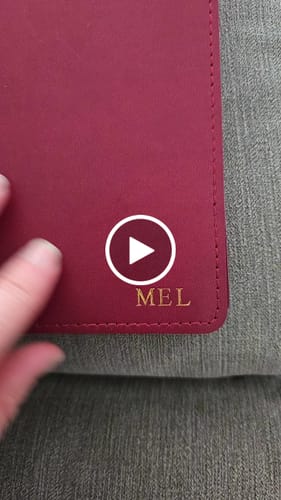 Customer video review of Refillable Notebook Folio - Salty Plum
