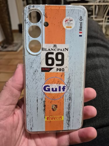 Kundenbewertung mit Foto zu Gulf Porsche GT Livery - Individuelle Handyhülle für Samsung