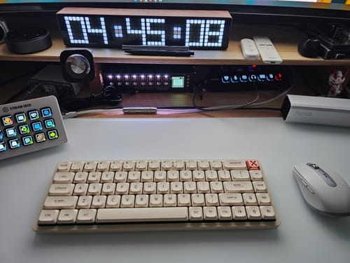 Customer photo review of Magi65 Aluminum Low Profile Mechanical Keyboard