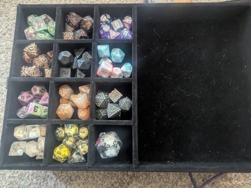 Customer photo review of Random Metal Set of Dice