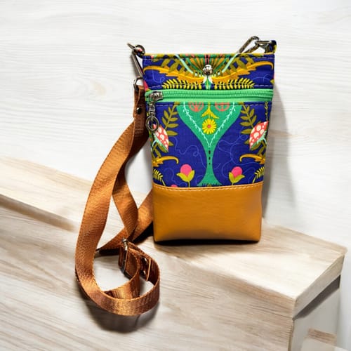 Customer photo review of Wanderlust Phone Bag Pattern