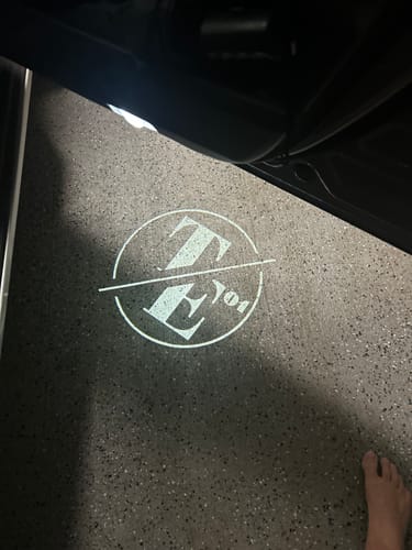 Customer photo review of Custom LED Courtesy Door Projector Puddle Lights for Lexus