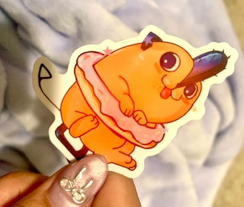 Customer photo review of 100 - 2.5" Custom Vinyl Stickers