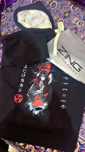 Customer photo review of Itachi Uchiha- Customized Printed Premium Hoodie - Black