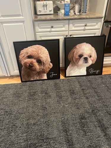 Customer photo review of Pet Art Canvas Wrap
