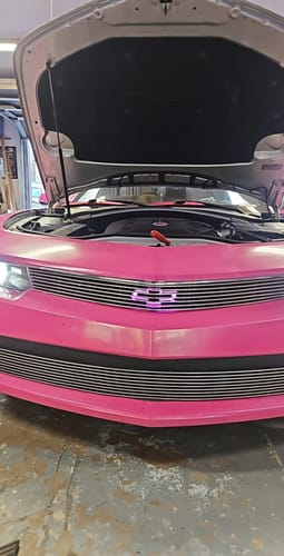 Customer photo review of Chevy Camaro Front Illuminated LED Bowtie Grille Emblem Glowtie Badge kit White/RGB/Blue 2016-2024